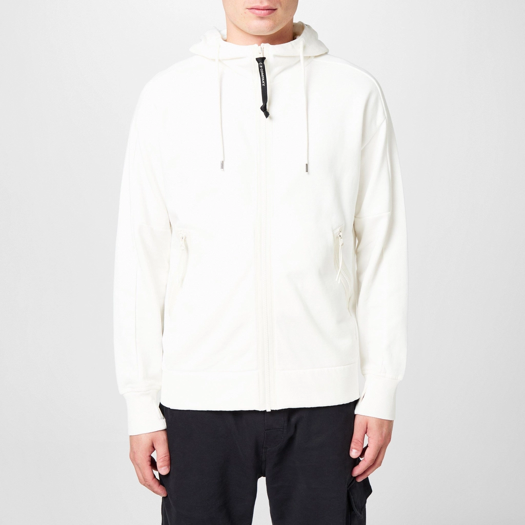 CP Company Goggle Hoodie - Gauze White 103